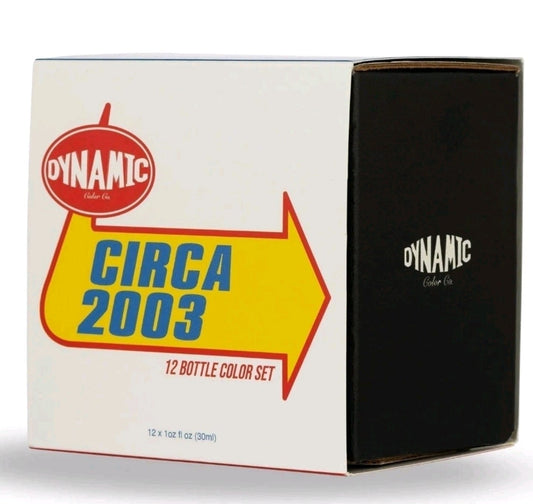 Dynamic Circa 2003 Pre-Dispersed Tattoo Ink Set Multicolor 12x1oz