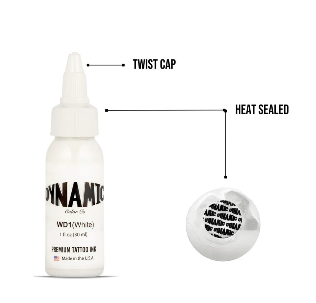 Tattoo Dynamic Ink 1oz White 
