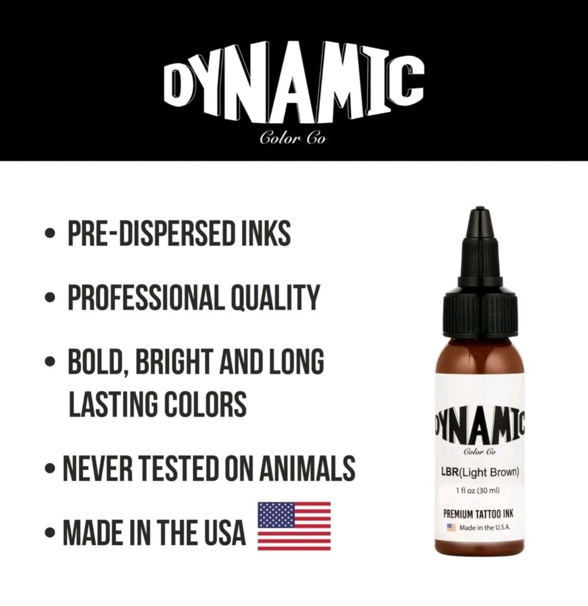 Dynamic Tattoo Ink Light Brown