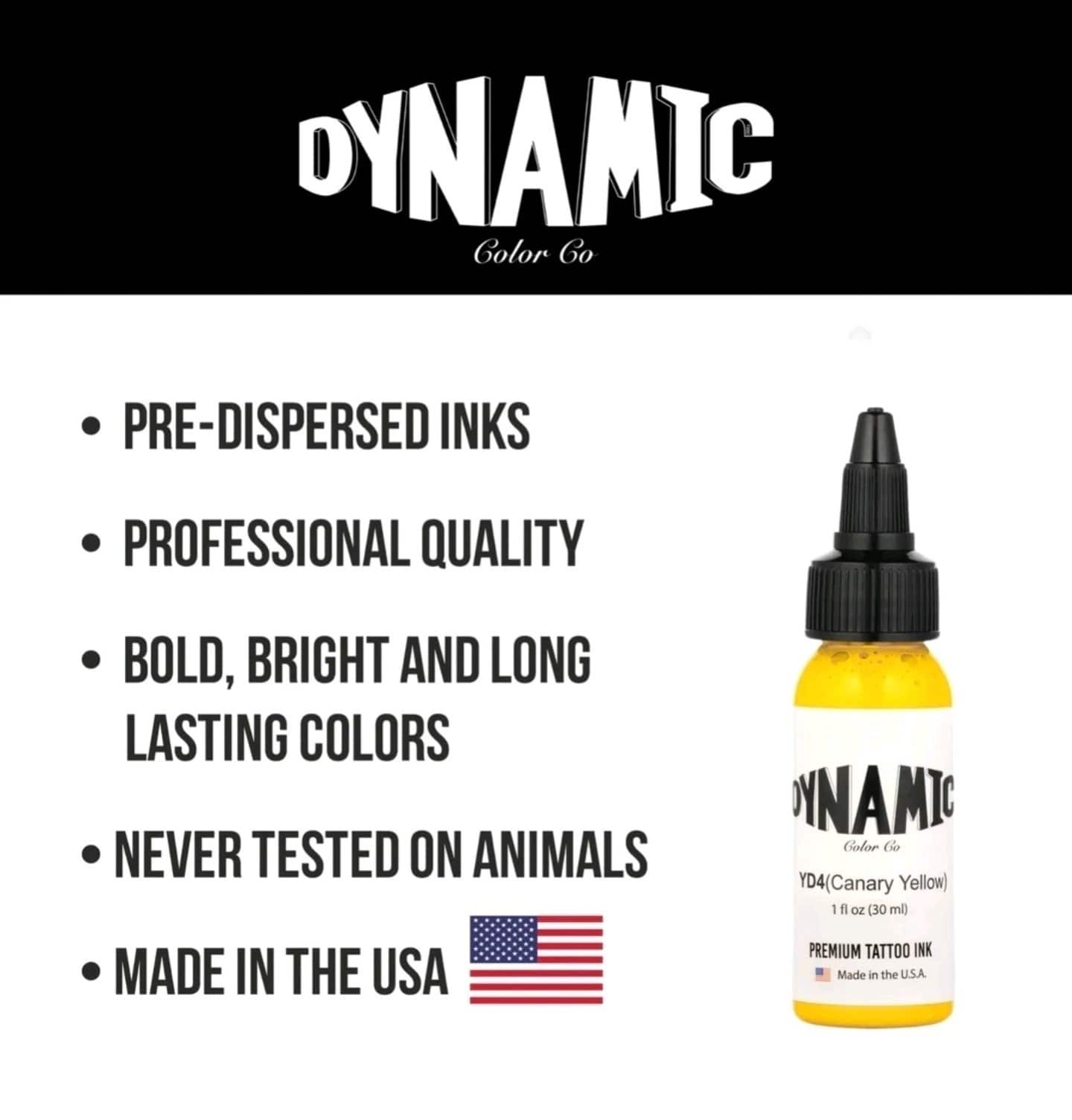 Dynamic Tattoo Ink Canary Yellow
