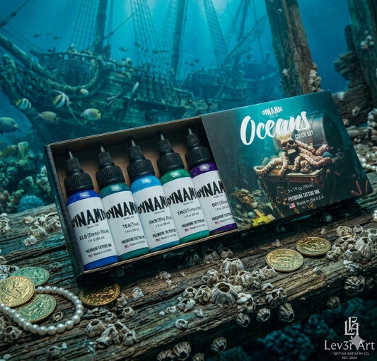 Dynamic Tattoo Ink Oceans 1oz Color Set