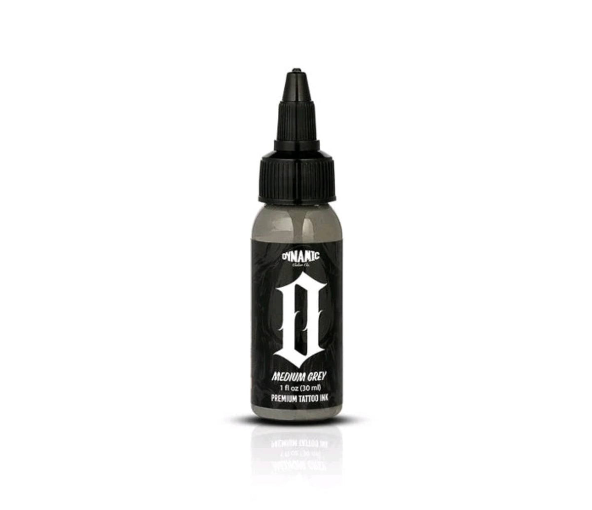 1oz Dynamic Color Co. - SMOKE Opaque Greys - Tattoo Grey Colors 1oz