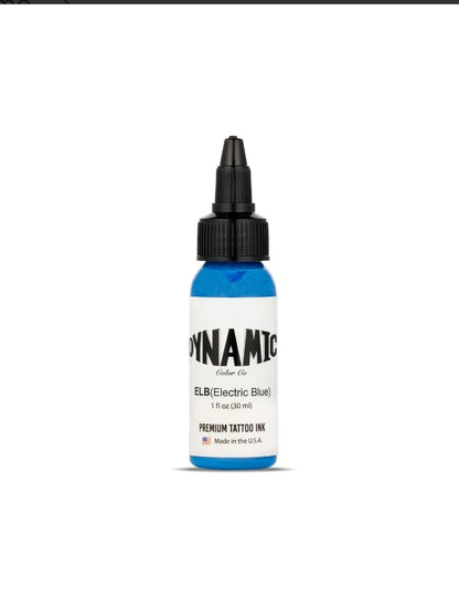 Dynamic Color Electric Blue Tattoo Ink 1oz Professional Quality USA Made