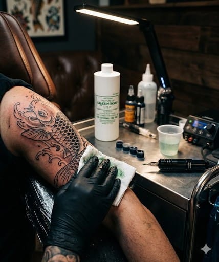  PURE CONCENTRATE COSCO GREEN SOAP Tattoo Greensoap 1 Pint 16 oz 16oz TATUAGE
