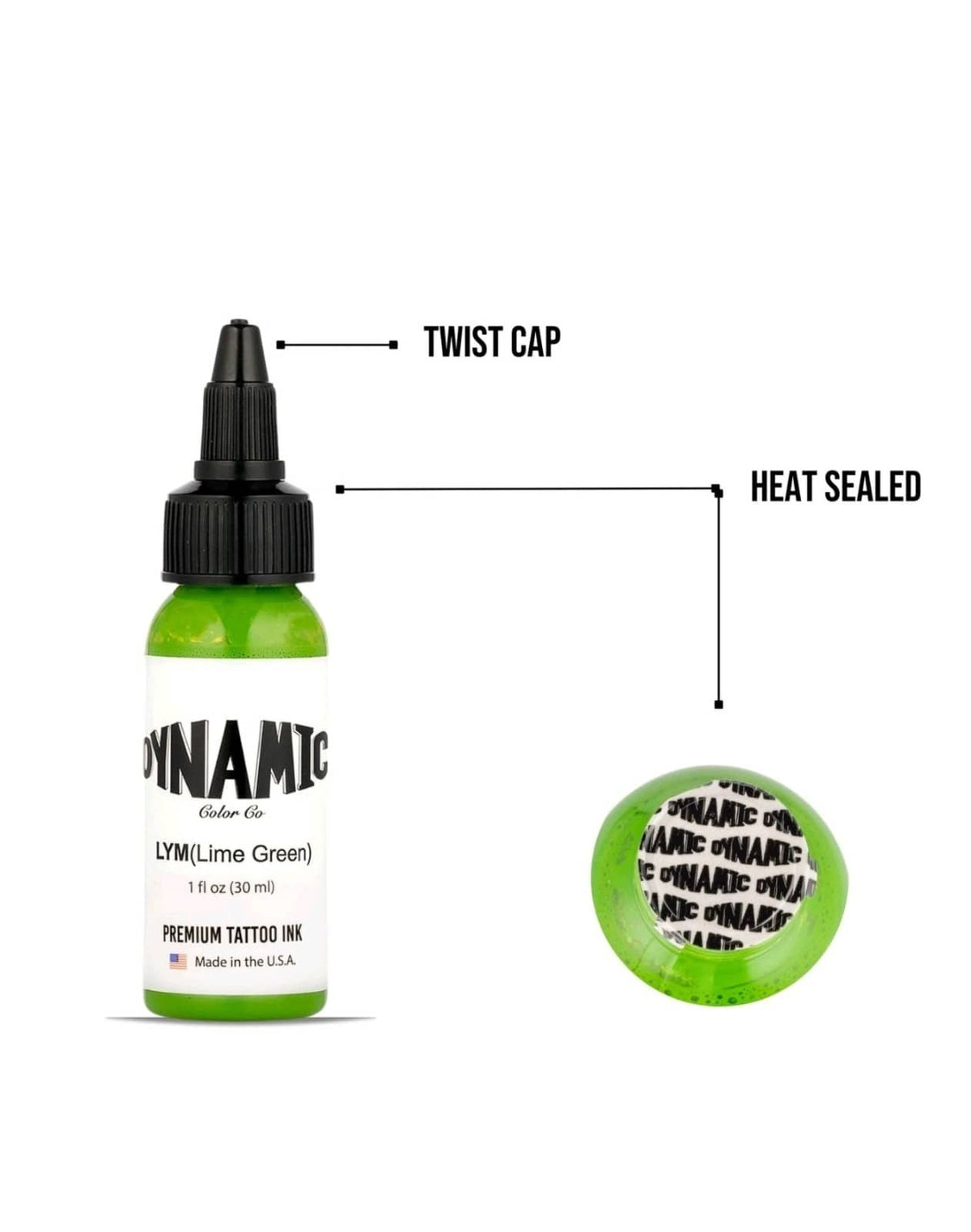 Dynamic Tattoo Ink Lime GreenDynamic Tattoo Ink Lime Green