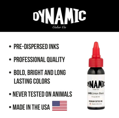 Dynamic Union Black Tattoo Ink