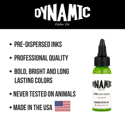 Dynamic Tattoo Ink Lime GreenDynamic Tattoo Ink Lime Green
