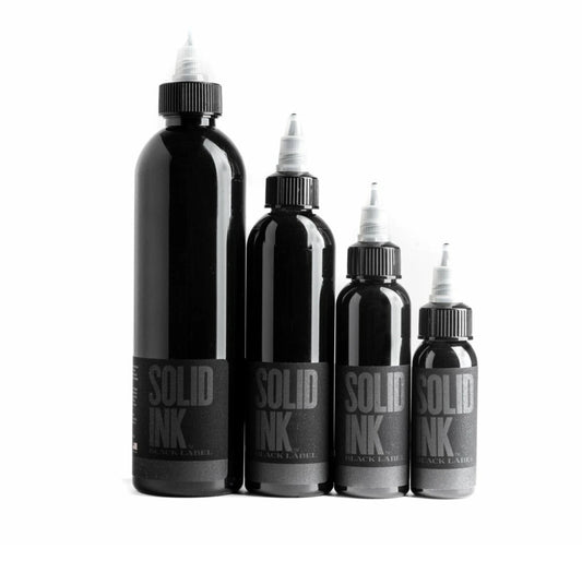 Solid Ink Tattoo Color Ink 1 oz 30ml bottle 100% Authentic Black Label | Lining 