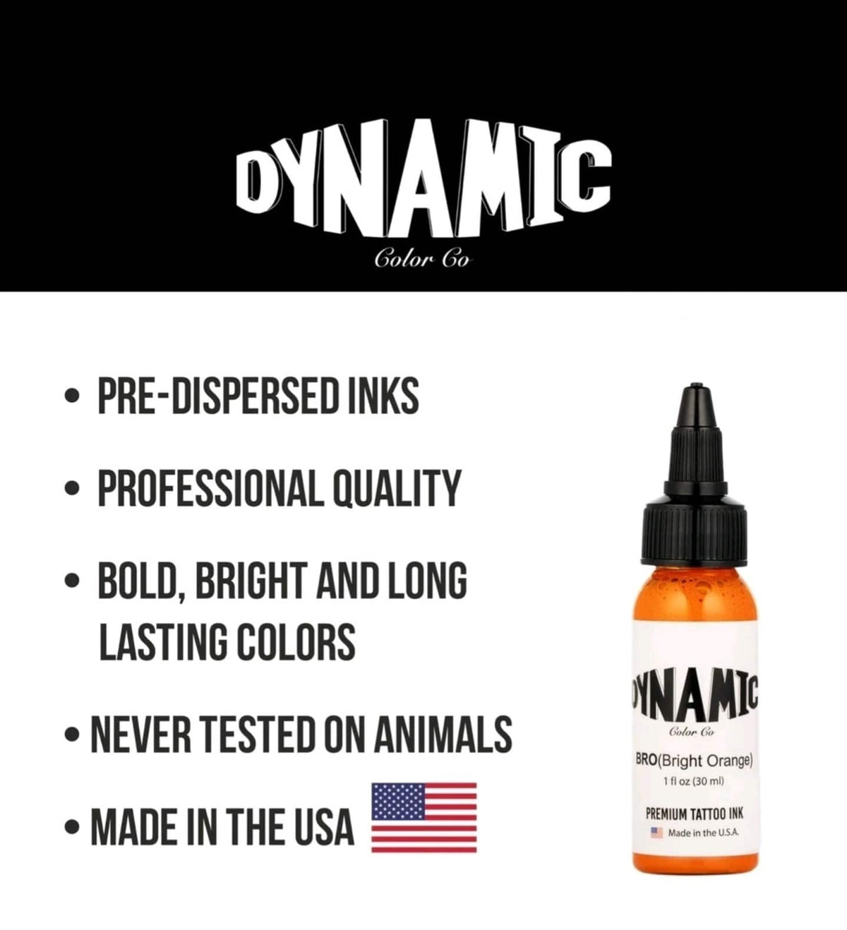 Dynamic Tattoo Ink Bright Orange