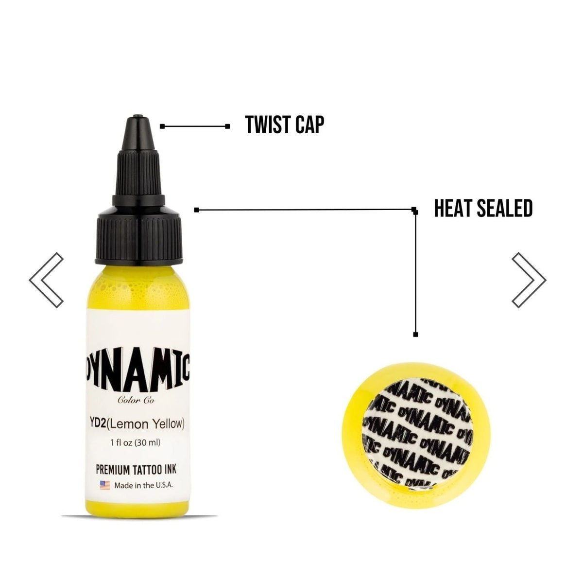 Dynamic Tattoo Ink Lemon Yellow