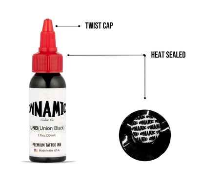 Dynamic Union Black Tattoo Ink