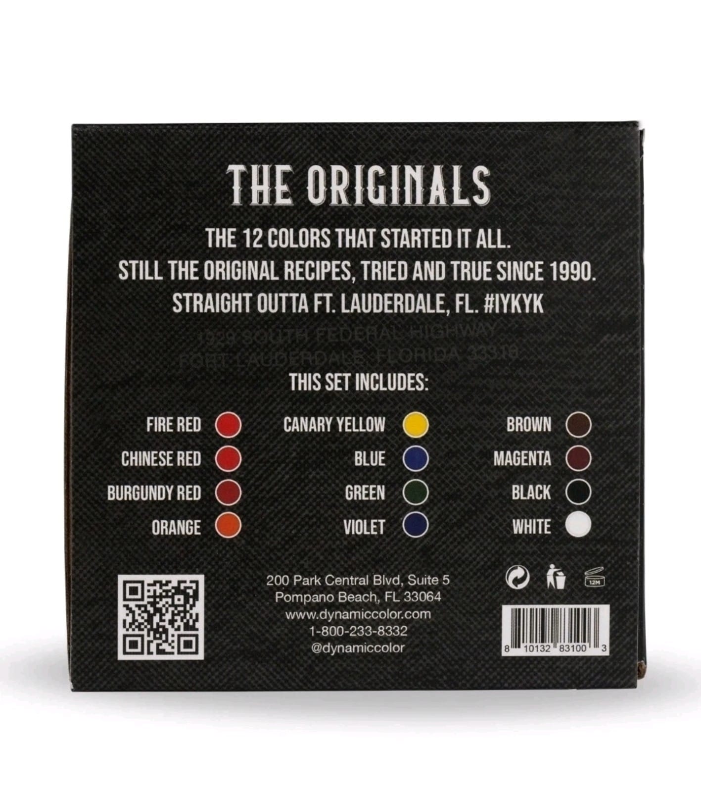 Dynamic Color Co. OG The Originals Pre-Dispersed Tattoo Ink Set 12x1oz