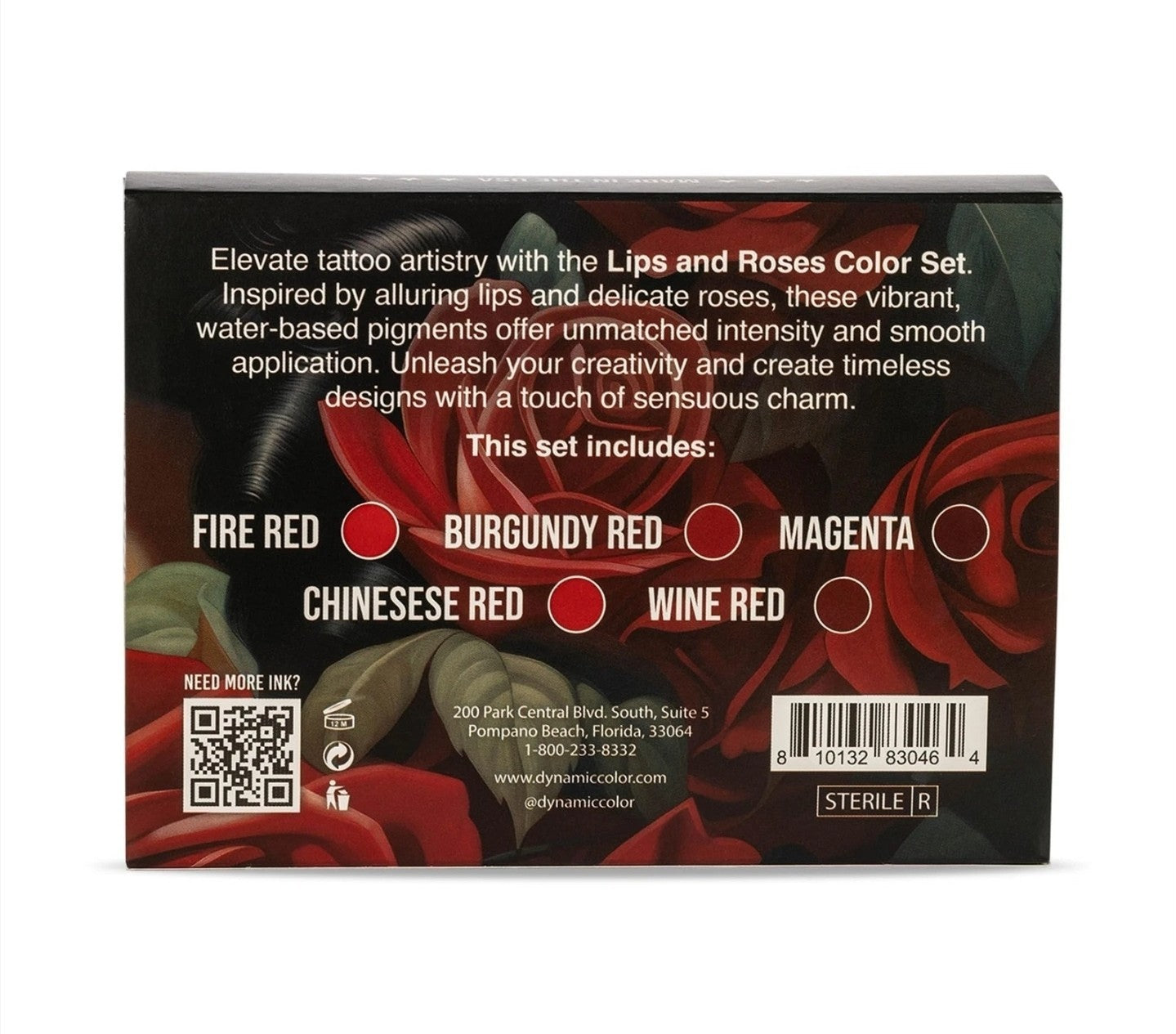 Dynamic Color Co Ink Set - Lips and Roses 1oz Color Set Office Product