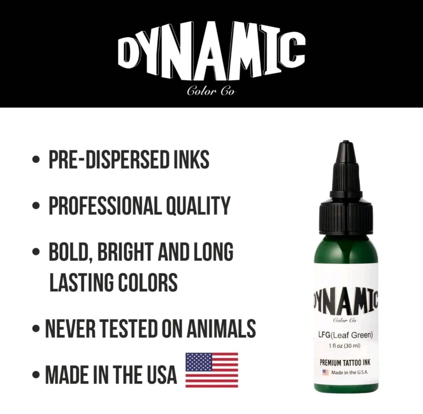 Dynamic Tattoo Ink LeafGreenDynamic Tattoo Ink LeafGreen