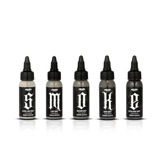 Dynamic Color Co- Smoke Set, Opaque Grey Tattoo Ink 4OZ ounce,