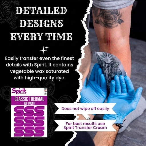 Spirit tattoo stencil transfer paper 100 sheets