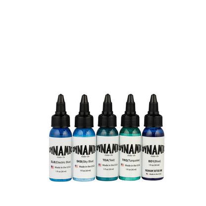 Dynamic Tattoo Ink Oceans 1oz Color Set